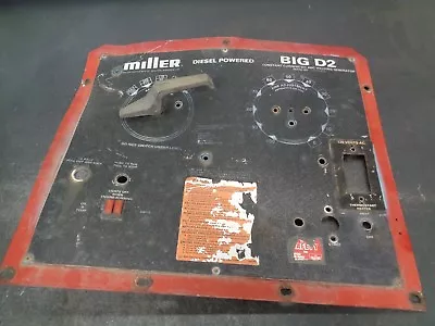 MILLER BIG D2 DIESEL POWERED PERKINS PK108 OEM WELDER BODY FRONT PANEL  - Image 1 of 4