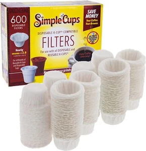 Disposable Filters Compatible with Keurig Brewers- 600 Single Serve Replacement - Picture 1 of 5