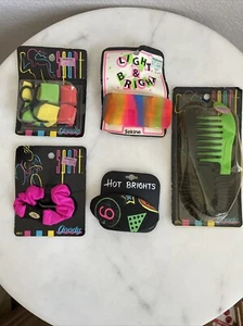 VTG Lot of 5 Goody Spot Hot Brights & More 1990s Y2K Neon Hair Accessories NEW - Picture 1 of 15