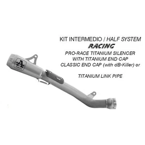 KIT INTERMEDIO ARROW PARA KAWASAKI ZX-10R NINJA / RR 2021 2022 PRO-RACE TITANIO - Imagen 1 de 3