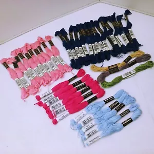 Bundle Lot of 40 Floss Skeins DMC J&P Coats Embroidery Stitchery Notions New NOS - Picture 1 of 8