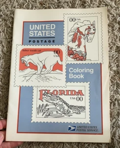 Vintage 1994 Post Office Coloring Book Educational History in Stamps-Unused - Picture 1 of 6