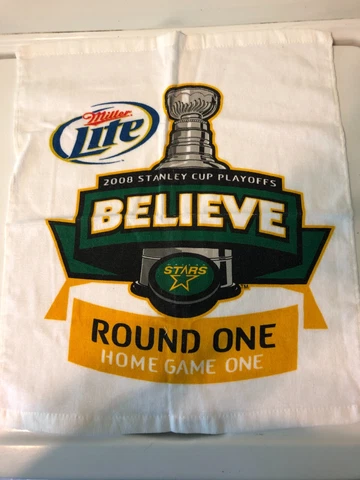 Miller Lite 2008 Stanley Cup Playoffs Rally Towel Believe Round One Cover