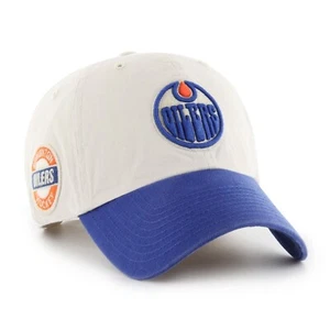 Men's Edmonton Oilers Sidestep Clean up Adjustable Hat Cap NHL Hockey OSFM - Picture 1 of 4