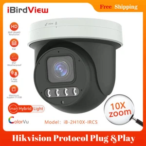 iBirdView 8MP 10X Zoom Varifokal PTZ Kamera Hikvision Protokoll Plug & Play - Picture 1 of 5