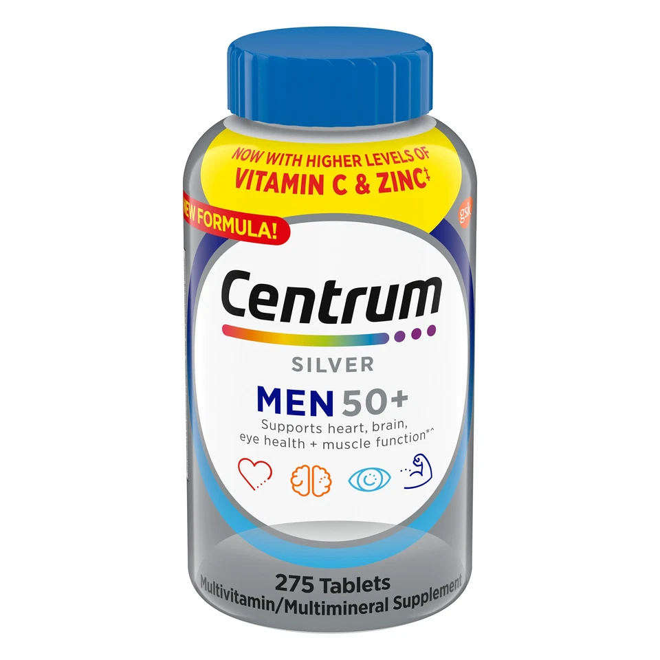 Centrum Silver Men's Multivitamin and Multimineral Supplement Tablets 275 ct.