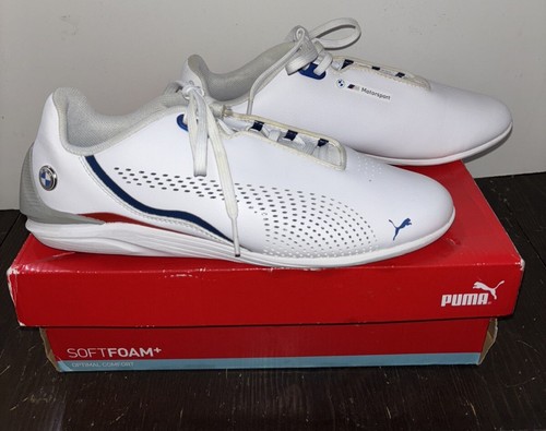 Scarpe sneakers Puma BMW MMS Drift Cat stringate giovani ragazzi bianche 307266 taglia 6 5 C