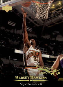 1995-96 Upper Deck Electric Court Basketball Card #192 Hersey Hawkins