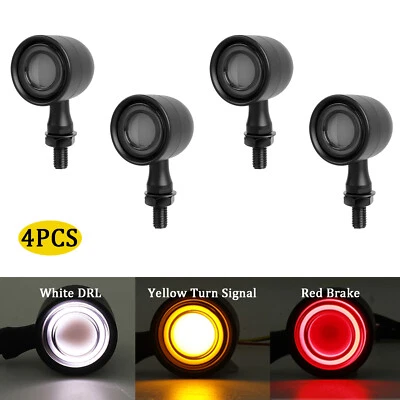 4pcs Turn Signals LED DRL Brake Blinker Indicators For Kawasaki Vulcan S 650 900 - Image 1 of 4