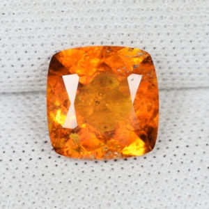 1.74 ct BEST GRADE ORANGE NATURAL CLINOHUMITE SQ Cushion See Vdo 4270 6C - Picture 1 of 2