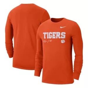 Men's Clemson Tigers Nike Team Practice Performance Long Sleeve Shirt NWT Medium - Picture 1 of 1