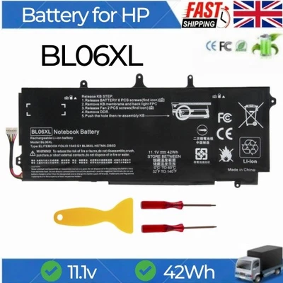 ✅BL06XL Battery For HP EliteBook Folio 1040 G0 G1 G2 Serie 722297-001 UK Local - Image 1 of 4