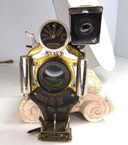 Seltenes antikes Kodak Autotime Objektiv Bausch & Lomb Pat 1908 W Sucher - Bild 1 von 19