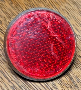 De colección Fairylites 1-5/8" Guardabarros Rojo Reflector Bicicleta Bicicleta Hecho en Gran Bretaña - Imagen 1 de 7