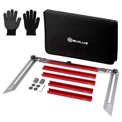 Herramienta de plantilla de banda de rodadura de escalera, herramienta de actualización de calibre de escalera, medición precisa de escaleras... Foto 1 de 4