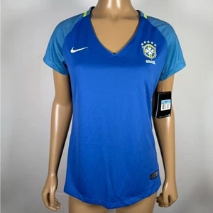 Nike Dri-Fit Damen Neu mit Etikett Größe Medium Brasilien CBF Auswärtstrikot 2016 - Bild 1 von 14