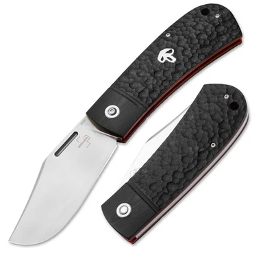 BÖKER PLUS® Bad Guy Zweihand-Taschenmesser EDC 42a Slipjoint D2 G10 Schwarz-Rot - Bild 1 von 4