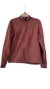 George Brown Herren 1/4 Reißverschluss vorne Pulll Over Langarm Fleece Shirt Größe Small - Bild 1 von 7