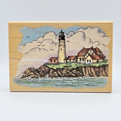 Estampilla de goma PORTLAND HEAD LIGHTHOUSE P025 playa costera océano E000 Foto 1 de 4