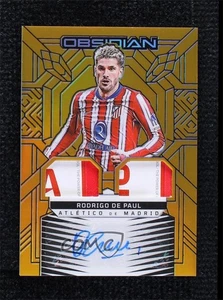 2024 Ossidiana Doppio Jersey Inchiostro Elettrico Incisione Oro Flood /10 Rodrigo De Paul Auto - Foto 1 di 3