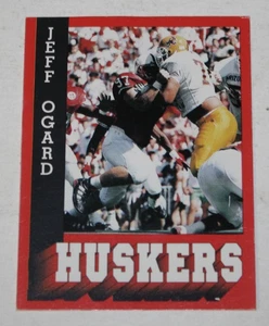 Tarjeta de policía de fútbol americano de Nebraska 1996 Jeff Ogard Nebraska Cornhuskers - Imagen 1 de 2