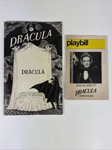 Jeremy Brett "DRACULA" Edward Gorey Bram Stoker 1978 Souvenir Programm Spielzettel - Bild 1 von 12