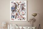 White Sakura Flowers Branch View Print Premium Poster High Quality choose sizes