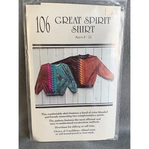 Great Spirit Misses Shirt Pattern Sizes 8 to 22 Blue Ribbon Patterns - Picture 1 of 3