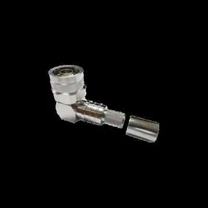 N Male Plug LMR-400 Coaxial Connector EZ-400-NMH-RA-X Times Microwave Crimp - Picture 1 of 7