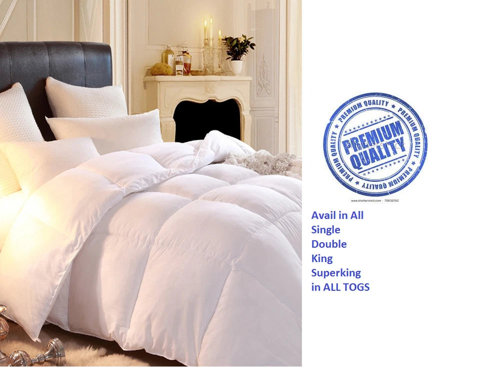 Hotel Quality 100% Luxury Feels Like Down Duvet Light Weight In ALL TOGS & SIZE