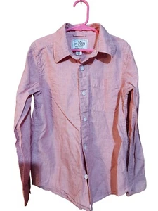 Childrens Place Button Down Shirt Bogs Size Medium 7-8 Pink Long Sleeve Casual - Picture 1 of 3