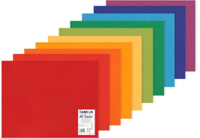 CANSON Zeichenpapier Mi-Teintes 500 x 650 mm sortiert 10 leuchtende Farben