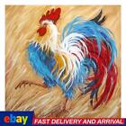 Colorful Rooster Canvas Paint By Numbers Oil Hand Painted Drawing Kit Home Decor