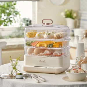 Bear 12L Electric Steamer 3-layer Home Multifunctional Large Capacity Steam Box - Picture 1 of 12