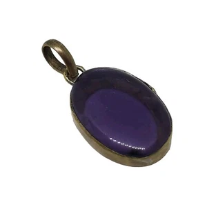 Tibetan Amethyst Pendant/Locket - Imagen 1 de 5