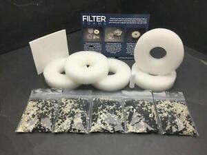 5 X COMPATIBLE WITH BIORB FILTER SERVICE KIT REFILLS ORB INC AN AIR STONE & PAD