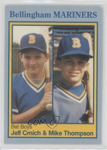 1989 Legoe Bellingham Mariners Jeff Crnich Mike Thompson #36