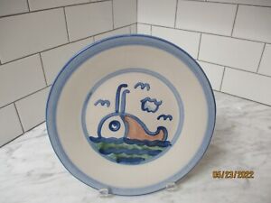 Older M.A. Hadley WHALE Luncheon Plate 9 Inches Made in Kentucky