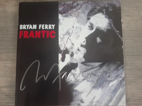AUTHENTIC BRYAN FERRY SIGNED " FRANTIC " AUTOGRAPHED CD ROXY MUSIC COA REAL Cover