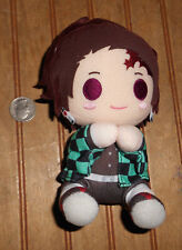 Demon Slayer Tanjiro Kamado Big Plush Doll Sitting 6" Kimetsu no Yaiba