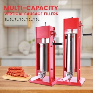 Hakka Sausage Stuffer Manual Meat Filler Food Processor Stainless Steel - Picture 1 of 19