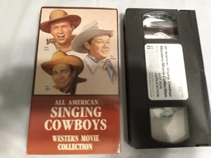 All American Singing Cowboys Western Movie Collection (VHS) Rogers Ritter Autry  - Picture 1 of 2