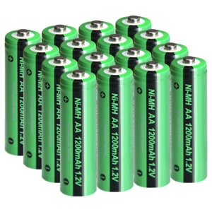 16PCS AA Rechargeable Batteries Ni-Mh 1200mAh 1.2v For Garden Solar Light Lamp - Picture 1 of 7