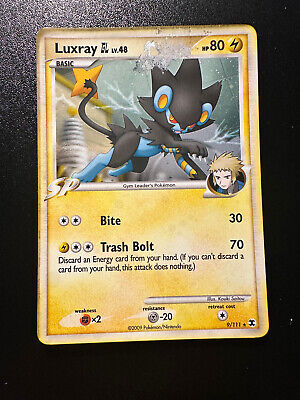 Pokemon Card Platinum Rising Rivals Holo Luxray GL 9/111. 2009