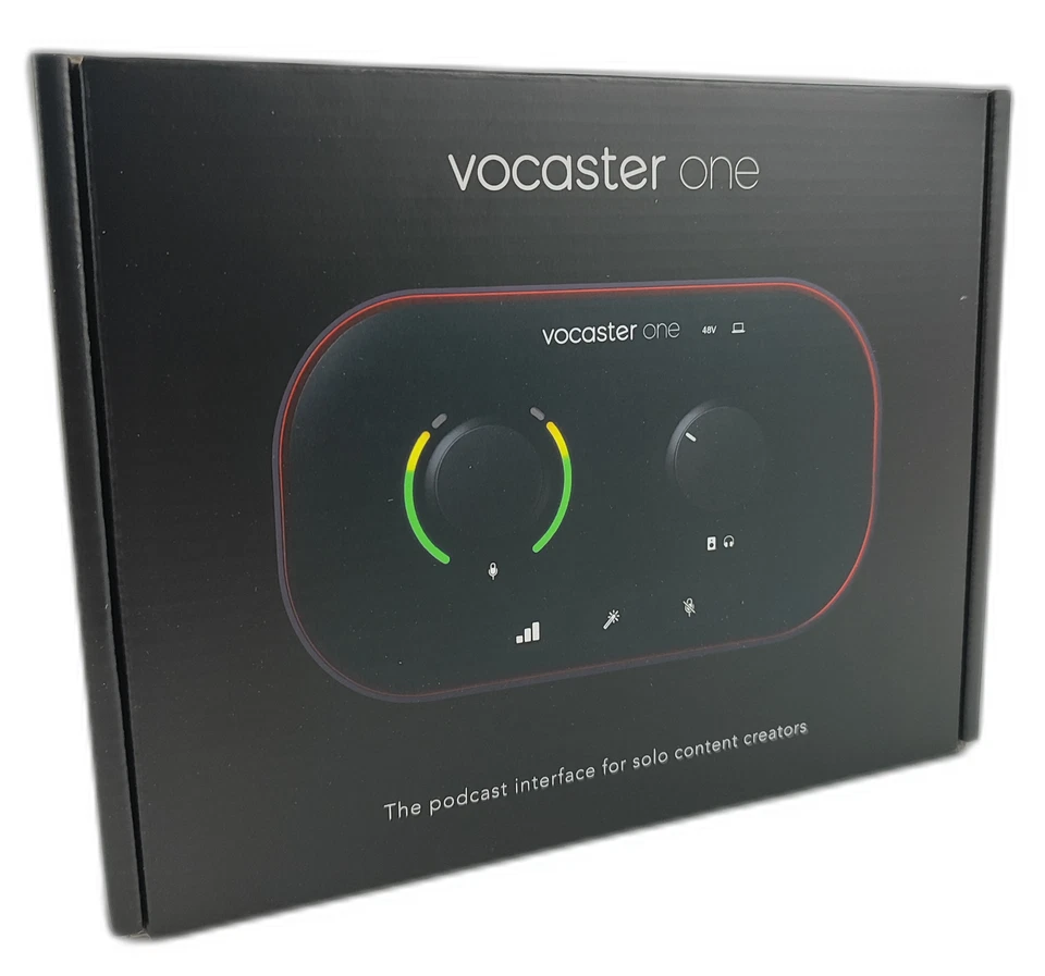 Focusrite Vocaster One – Podcast-Audio-Interface für Solo-Aufnahmen OVP