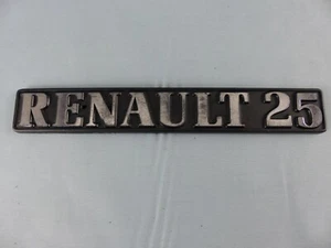 RENAULT  25 emblème logo sigle insigne monogramme hayon coffre en plastique - Imagen 1 de 2