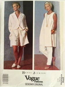 Túnica, camisa, pantalones cortos, pantalones Betty Jackson modelo 2710 talla 6-10 sin cortar - Imagen 1 de 2