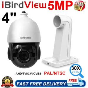 Cámara domo IR para exteriores 30X zoom 4 en 1 AHD/TVI/CVI/CVBS 1080P 5MP 4"" PTZ velocidad - Imagen 1 de 12