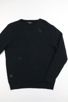 KARL LAGERFELD PARIS 男式圆领针织衫 M 码棉针织抽象全新带标签 — 第 1/4 张图片