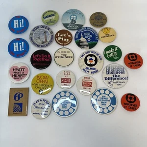 Menge 24 Vintage Hotel Reise Pins Hyatt Regency Prinzessin Ramada Inn Weekender - Bild 1 von 5